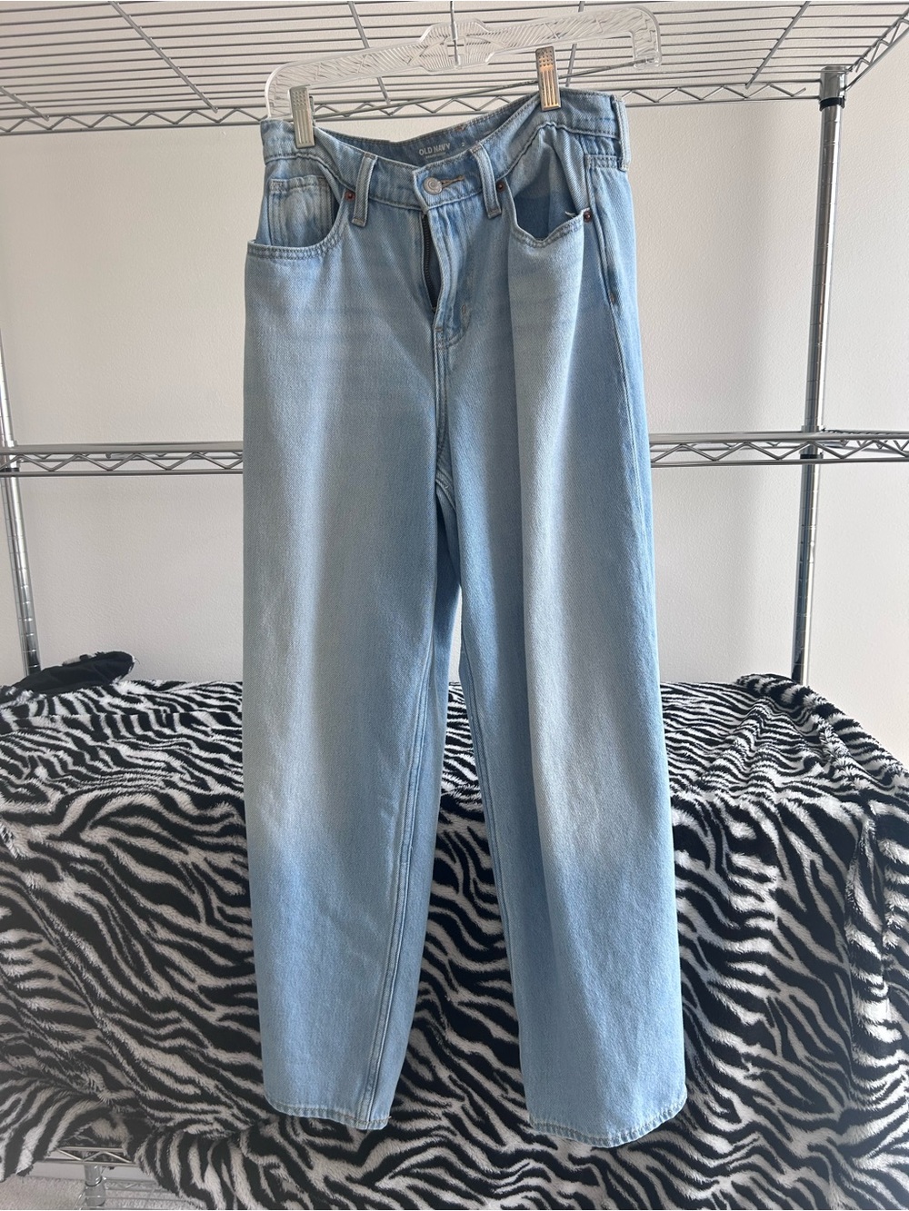 Old Navy Light Blue Women’s Jeans - Casual Baggy High Rise